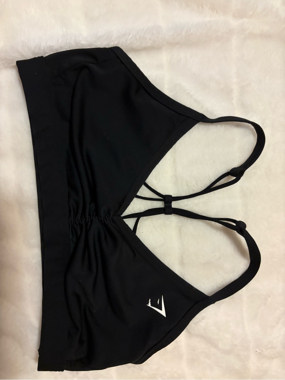 Gymshark Black Strappy Back Sports Bra